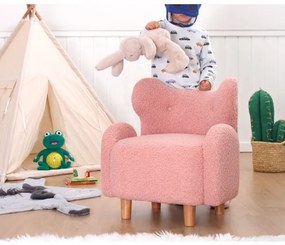 Poltroncina per bambini TOBI rosa