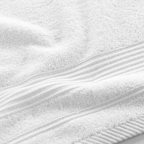 Asciugamano bianco in spugna di cotone 50x90 cm Tendresse - douceur d'intérieur