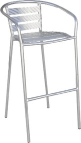 Sgabello Bar in Alluminio Vorghini Silver...