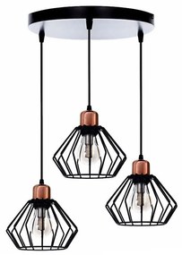 Lampadario a sospensione con filo PORTO 3xE27/40W/230V