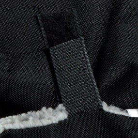 Coperta nera per cani con agnello 50x80 cm - Love Story