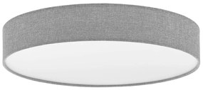 Plafoniera LED grigia con paralume in tessuto ROMAO – EGLO
