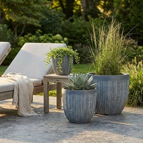 AMARANTO - set di vasi in fibra sintetica