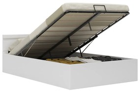 Giroletto contenitore idraulico led bianco similpelle 140x200cm