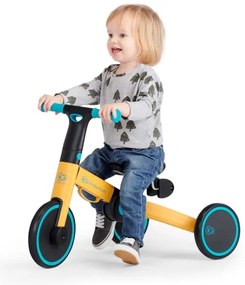 KINDERKRAFT 3in1 4TRIKE bici per bambini giallo/turchese
