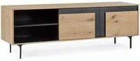 Mobile TV con 2 Ante 160x40x57 cm Stanwood in Legno