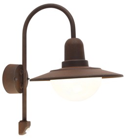 Lampada da parete per esterni vintage marrone IP44 con sensore di movimento - Herman