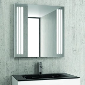 Specchio bagno 75x75 illuminazione led nascosta modello KAM-1391 - KAMALU