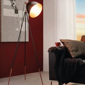 Lampada da terra Chester in acciaio, H 135.5 cm, E27 MAX60W EGLO