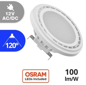 Lampada LED G53 15W, angolo 120°, 12/24V AC/DC - OSRAM LED Colore  Bianco Naturale 4.000K