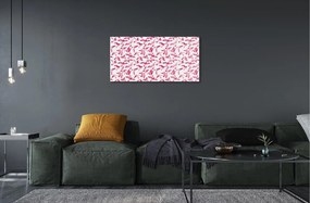 Quadro di vetro Uccelli rosa 100x50 cm