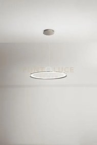 Sospensione in alluminio colore grigio edge biemissione led 86w 300...