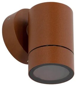 Applique Cilindrica Monodirezionale IP65 GU10 Corten Colore Corten