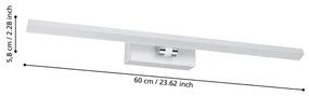 Eglo 900476 - Illuminazione LED per specchio bagno VERDELLO LED/5W/230V IP44 bianco