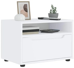 Mobile Tv Vısnes Bianco 60x40x38 Cm İn Legno Multistrato /