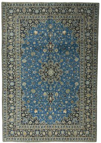 Kashan Tappeto persiano 390x270 Blu (Iran) Annodato A Mano