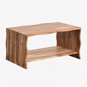 Tavolino da salotto in legno di acacia Yago Acacia Marrone - Sklum