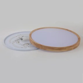 Brilagi - Lampada a LED dimmerabile WOODROUND LED/40W/230V 3000-6000K Ø 60 cm+telecomando