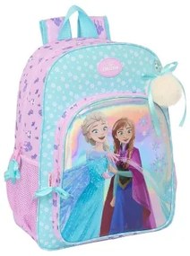 Zaino Scuola Frozen Cool days Violetta Blu cielo 33 x 42 x 14 cm