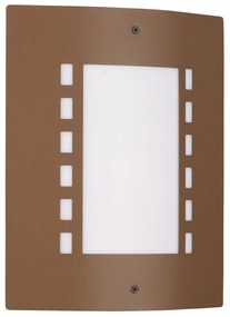 Applique Corten E27 da parete IP54 per esterni - serie METRO