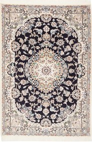 Nain Tappeto persiano 150x100 Blu (Iran) Annodato A Mano