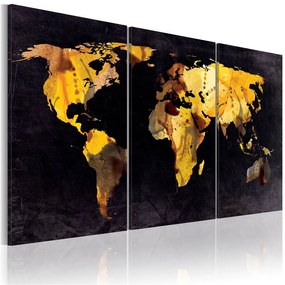 Quadro Mappa del mondo sabbie moventi