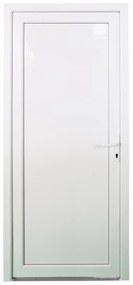 Portoncino d'ingresso in pvc Base L 80 x H 210 cm bianco apertura sinistra