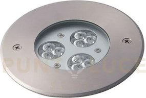 Incasso calpestabile led iride dc12 e 24v silver 9w rgb dimmerabile...