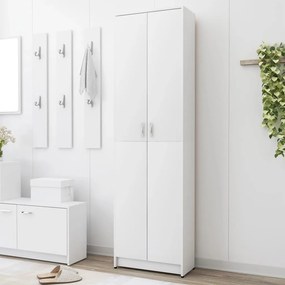 Armadio Per Ingresso Bianco 55x25x189 Cm İn Legno Multistrato /