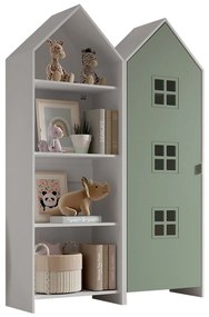 Armadio a giorno bianco-verde per bambini 115x171,5 cm CASAMI BRUGES - Vipack