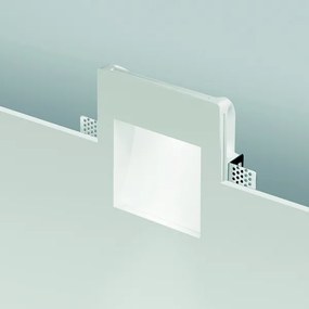 Lampada faretto da incasso LED FUNKY in gesso verniciato Bianco 14x17 cm