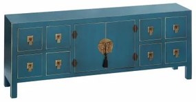 Mobile TV ORIENTE 130 x 24 x 50,5 cm Azzurro Legno MDF