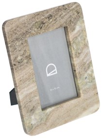 Kave Home - Cornice per foto Valdina in pietra beigee marrone 23 x 18 cm