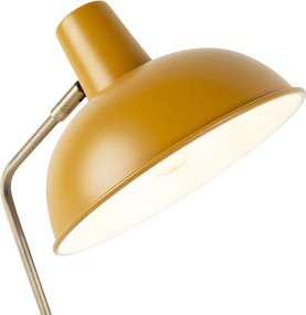 Lampada da tavolo smart gialla con bronzo incl. WiFi P45 - Milou