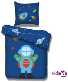Vipack Set Copriletto Design Astronauta 195x85 cm in Cotone