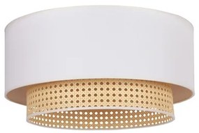 Duolla - Plafoniera BOHO 1xE27/15W/230V diametro 45 cm panna/rattan