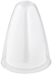 Vetro di ricambio per lampadario E27 diametro 18 cm limpido