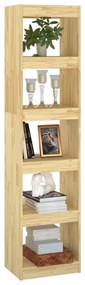Libreria/divisorio 40x30x167,5 cm in legno massello di pino