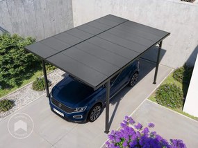 PRIMEYARD 3,02x4,69m Tettoia per auto, antracite - (GFPV00997)