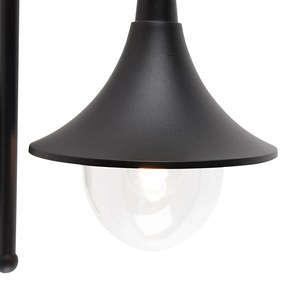 Lampada da parete per esterni intelligente nera IP44 con WiFi A60 - Daphne