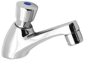 Rubinetto lavabo temporizzato a pulsante MCM ottone cromo