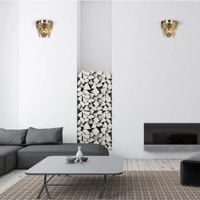 Applique di cristallo GRACE 2xE14/40W/230V oro