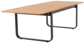 Tavolo allungabile da esterno rettangolare in alluminio grigio 8 posti L da 192 a 257x100cm, Calypso NATERIAL