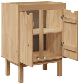 Mobile da bagno otta 59x40x80 cm in legno massello di pino