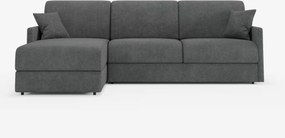 Tommy Divano Letto con penisola contenitore - design minimal e sfoderabile in tessuto smacchiabile simil cotone T33