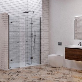 Kamalu - Porta doccia a doppio soffietto 150-153 cm | KAM-KS700DC