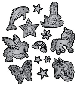 Adesivi catarifrangenti Step by Step, color argento