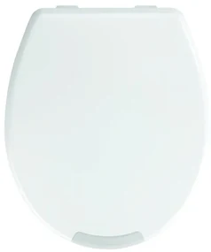 Copriwater Secura Comfort ovale universale WENKO con chiusura rallentata sganciabile in duroplast bianco