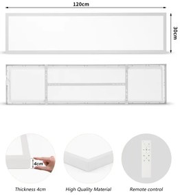 Brilagi-LED lampada da bagno dimmerabile FRAME SMART LED/50W/230V 120x30 IP44 + telecomando