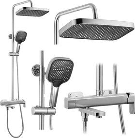 Set doccia Rea Arlo Brush Nickle